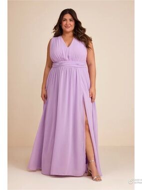 Lulus 3X Heavenly Hues Lavender Maxi Dress NWT Formal Party Wedding Bridesmaid